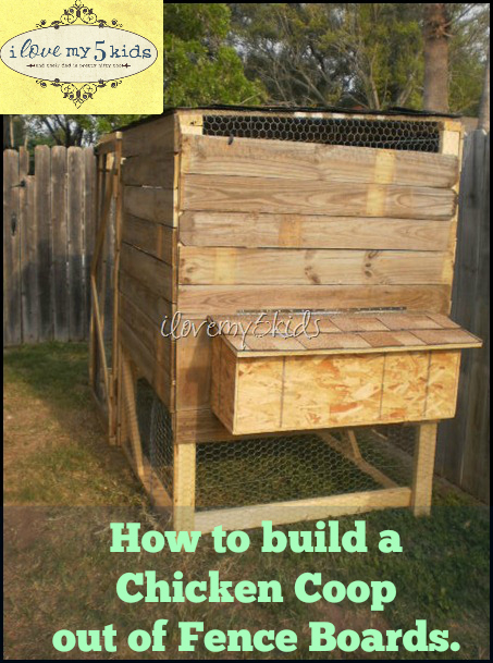 How to build a Chicken Coop out of Fence Boards