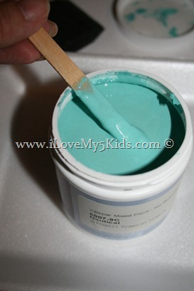 Aqua Paint for Girl's Room