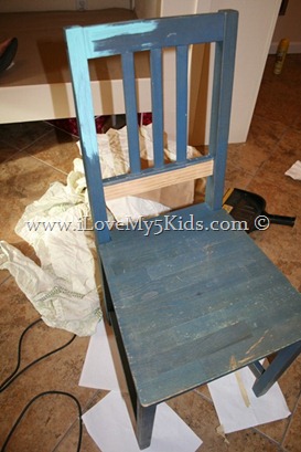 How to paint a chair
