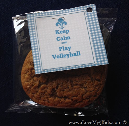 Keep Calm and Play Volleyball Snacks