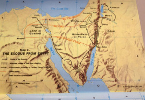Exodus from Egypt Map