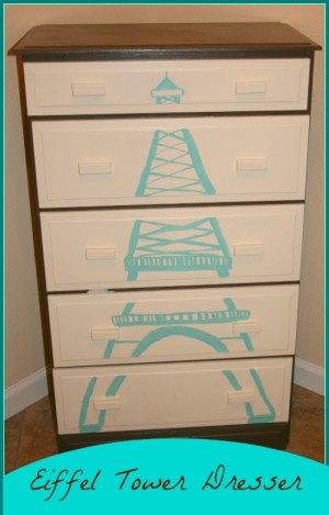 Eiffel Tower Dresser Makeover